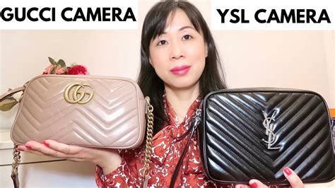 ysl lou camera bag vs gucci marmont|ysl toy camera bag review.